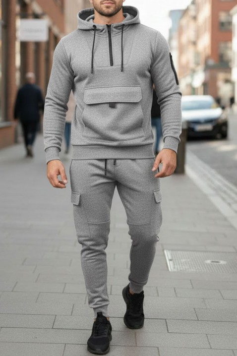 Мъжки комплект BETRIDO GREY, Цвят: сив, IVET.BG - Твоят онлайн бутик.