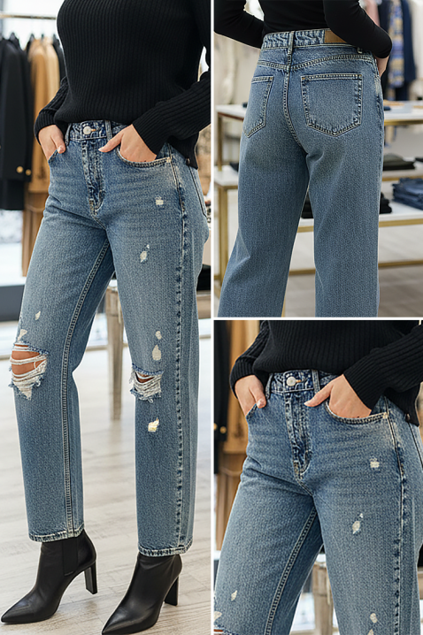 Дънки MARALENDA, Цвят: светлосин, IVET.BG - Твоят онлайн бутик.