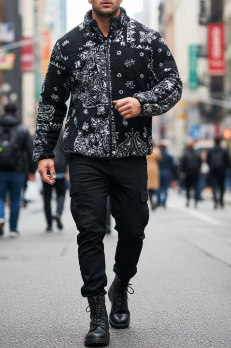 Мъжки суичър FERENZO, Цвят: черен, IVET.BG - Твоят онлайн бутик.