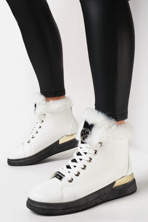 Дамски боти VEONELZA WHITE, Цвят: бял, IVET.BG - Твоят онлайн бутик.