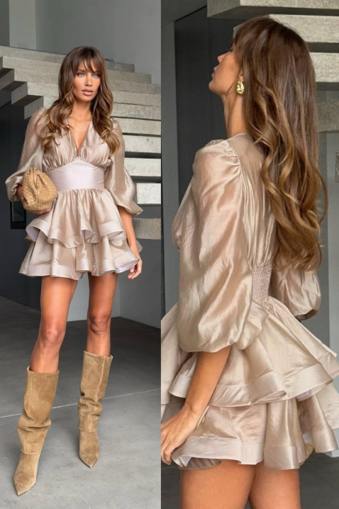 Рокля VLONDELA BEIGE, Цвят: беж, IVET.BG - Твоят онлайн бутик.