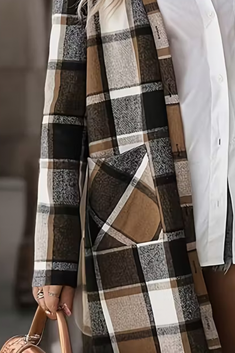 Палто RAYENITA BROWN, Цвят: кафяв, IVET.BG - Твоят онлайн бутик.