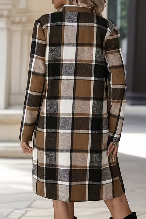 Палто RAYENITA BROWN, Цвят: кафяв, IVET.BG - Твоят онлайн бутик.