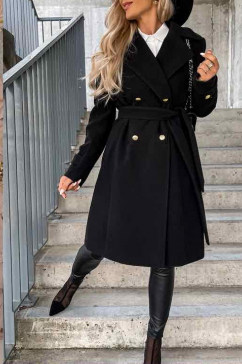 Палто MOIFELDA BLACK, Цвят: черен, IVET.BG - Твоят онлайн бутик.