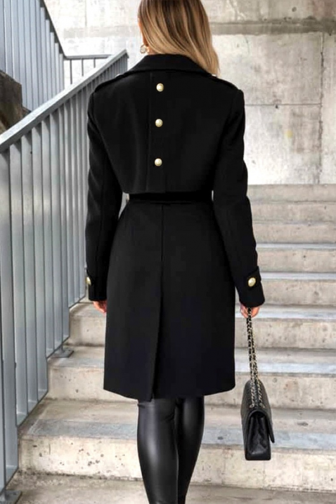 Палто MOIFELDA BLACK, Цвят: черен, IVET.BG - Твоят онлайн бутик.