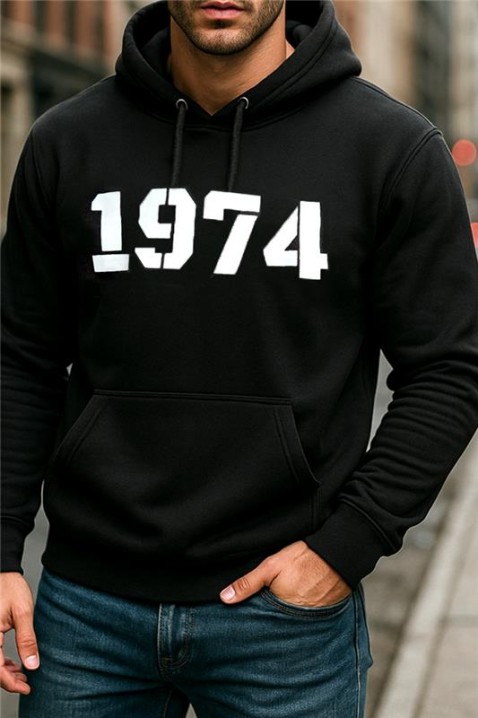 Мъжки суичър HERTEZ, Цвят: черен, IVET.BG - Твоят онлайн бутик.