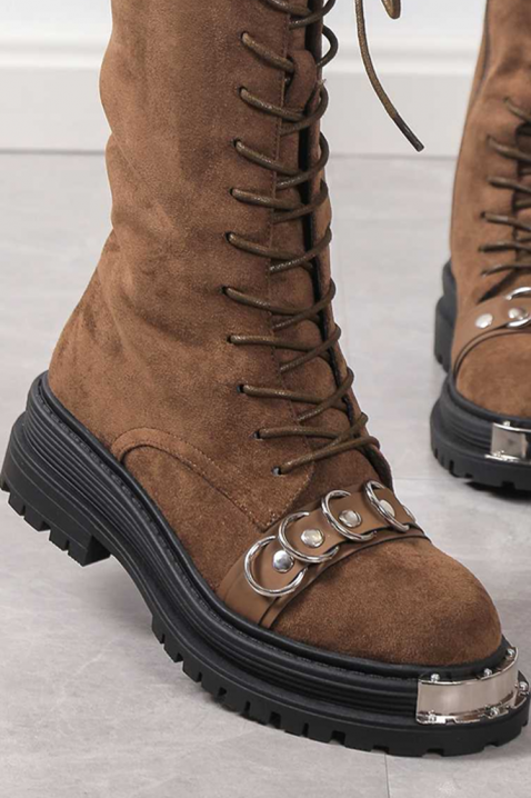 Дамски боти SERMOLJA BROWN, Цвят: кафяв, IVET.BG - Твоят онлайн бутик.