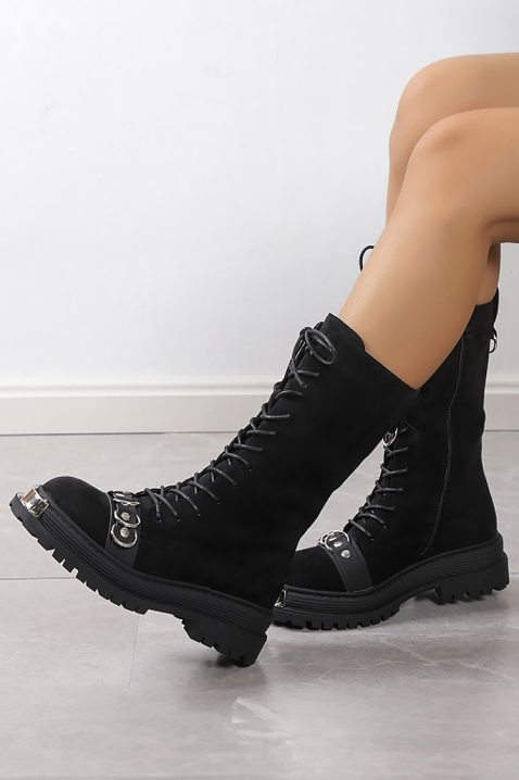 Дамски боти SERMOLJA BLACK, Цвят: черен, IVET.BG - Твоят онлайн бутик.