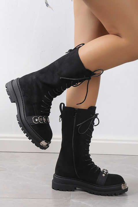 Дамски боти SERMOLJA BLACK, Цвят: черен, IVET.BG - Твоят онлайн бутик.