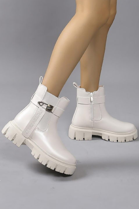 Дамски боти BRIOGELA, Цвят: бял, IVET.BG - Твоят онлайн бутик.