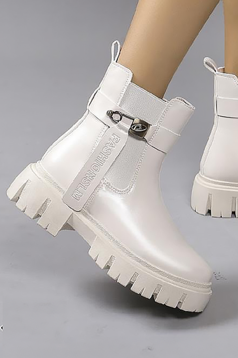 Дамски боти BRIOGELA, Цвят: бял, IVET.BG - Твоят онлайн бутик.