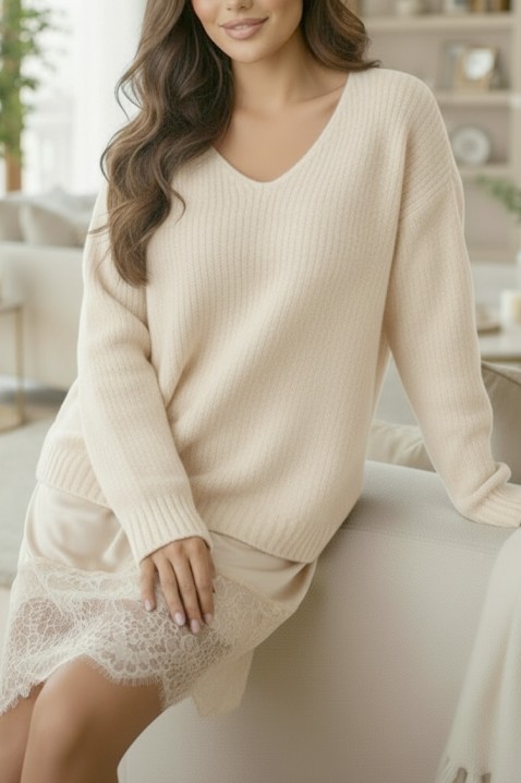 Туника VLODERZA ECRU, Цвят: екрю, IVET.BG - Твоят онлайн бутик.