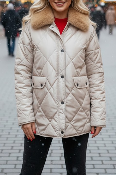 Яке SLAMENDA BEIGE, Цвят: беж, IVET.BG - Твоят онлайн бутик.