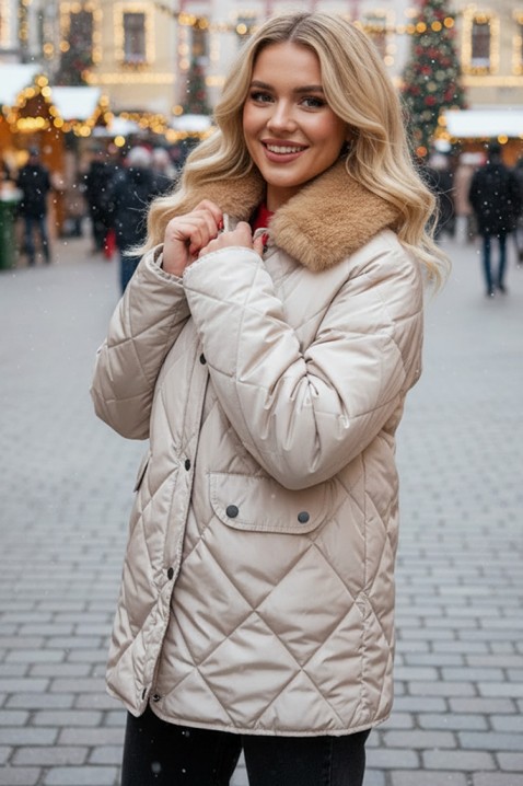 Яке SLAMENDA BEIGE, Цвят: беж, IVET.BG - Твоят онлайн бутик.