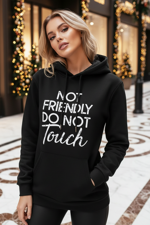 Суичър VOLDRENA, Цвят: черен, IVET.BG - Твоят онлайн бутик.