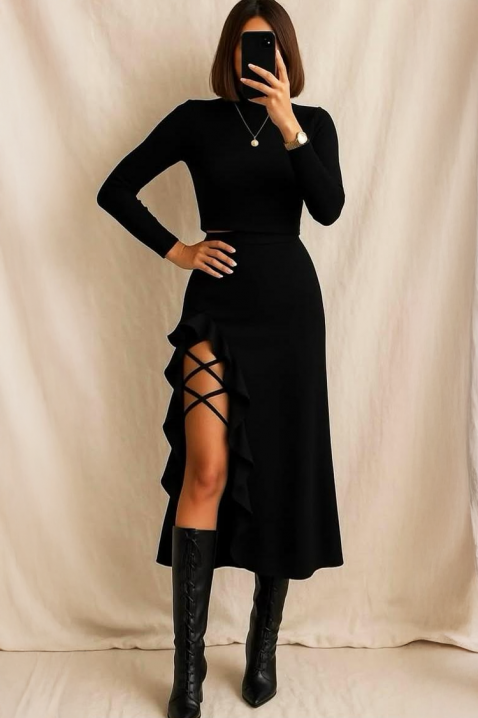 Пола ZMIORDA, Цвят: черен, IVET.BG - Твоят онлайн бутик.