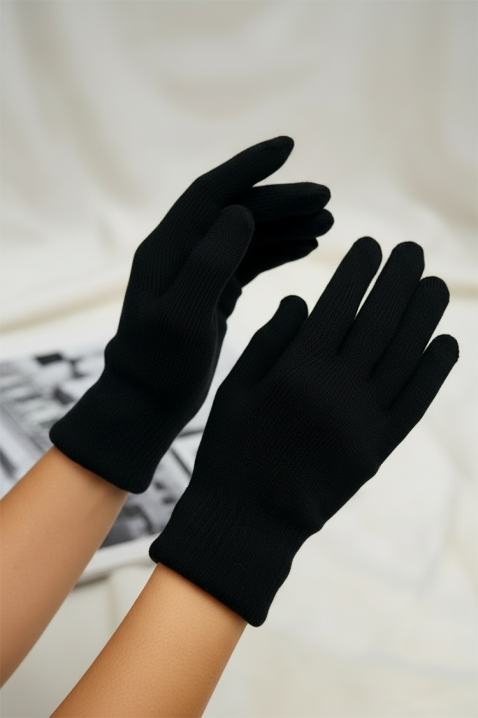 Дамски ръкавици GLORVENZA, Цвят: черен, IVET.BG - Твоят онлайн бутик.