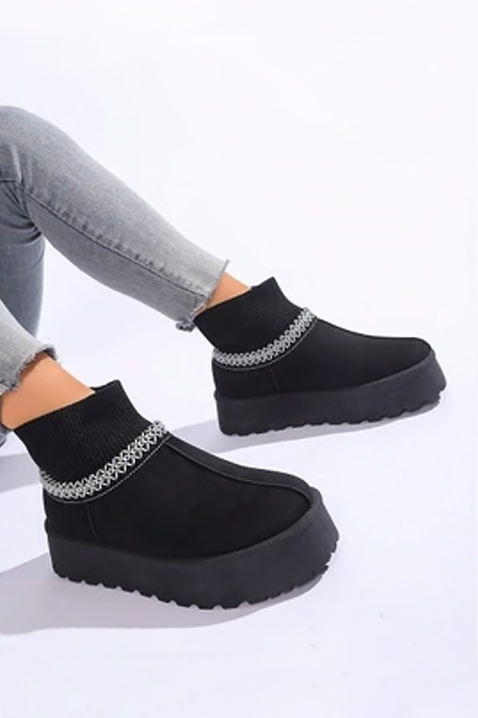 Дамски боти ALZENDA, Цвят: черен, IVET.BG - Твоят онлайн бутик.