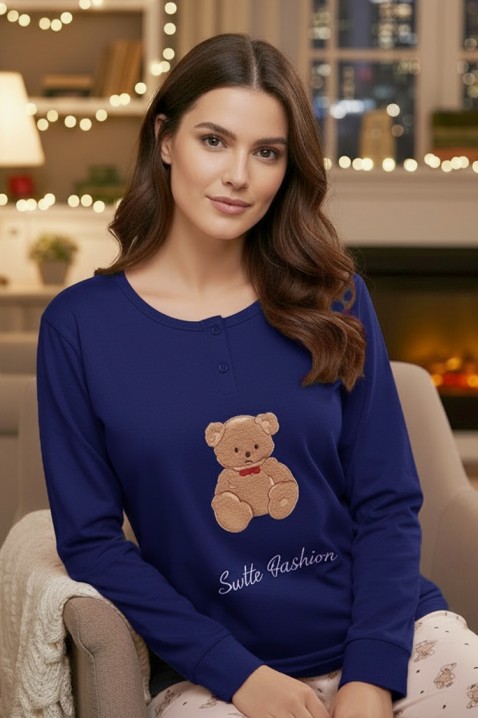 Пижама KARLITTA NAVY, Цвят: тъмносин, IVET.BG - Твоят онлайн бутик.