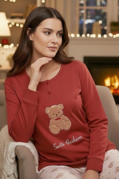 Пижама KARLITTA RED, Цвят: червен, IVET.BG - Твоят онлайн бутик.