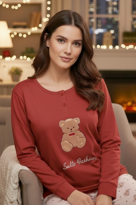 Пижама KARLITTA RED, Цвят: червен, IVET.BG - Твоят онлайн бутик.