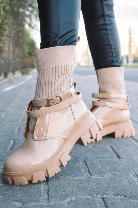 Дамски боти RIVANZA, Цвят: беж, IVET.BG - Твоят онлайн бутик.