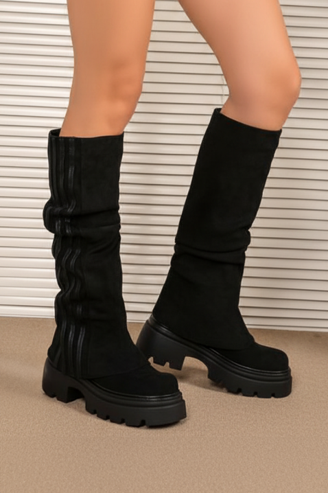 Ботуши DOLEGRIA BLACK, Цвят: черен, IVET.BG - Твоят онлайн бутик.