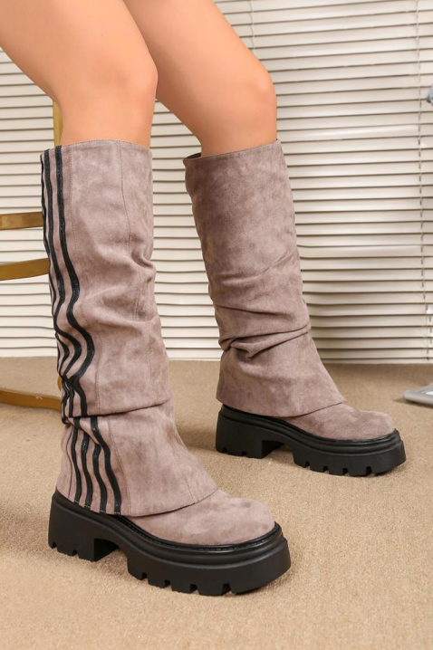 Ботуши DOLEGRIA BEIGE, Цвят: беж, IVET.BG - Твоят онлайн бутик.