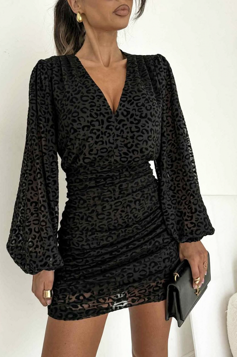 Рокля LEONENZA, Цвят: черен, IVET.BG - Твоят онлайн бутик.