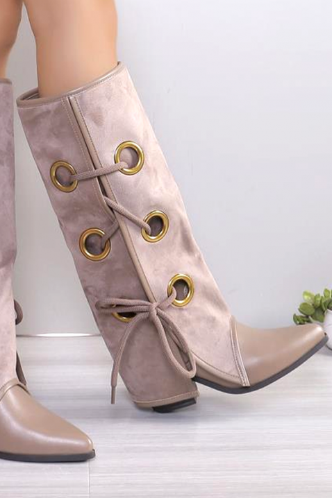 Ботуши BURMENVA, Цвят: беж, IVET.BG - Твоят онлайн бутик.