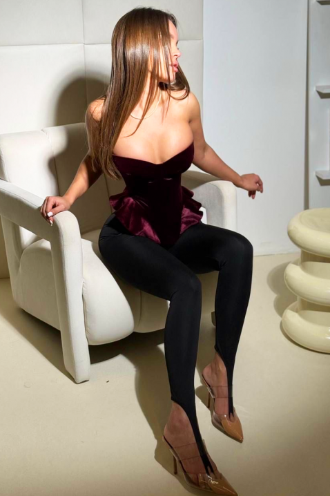 Топ GLAMERA, Цвят: бордо, IVET.BG - Твоят онлайн бутик.