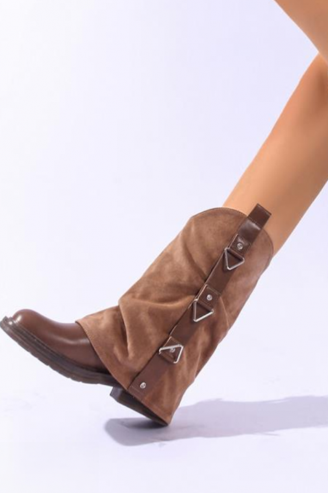 Ботуши KRISTELNA BROWN, Цвят: кафяв, IVET.BG - Твоят онлайн бутик.