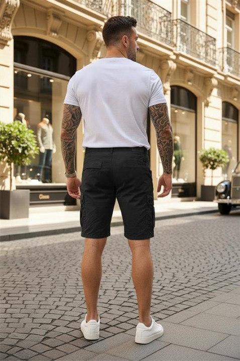 Мъжки къси панталони MIRKIZ BLACK, Цвят: черен, IVET.BG - Твоят онлайн бутик.