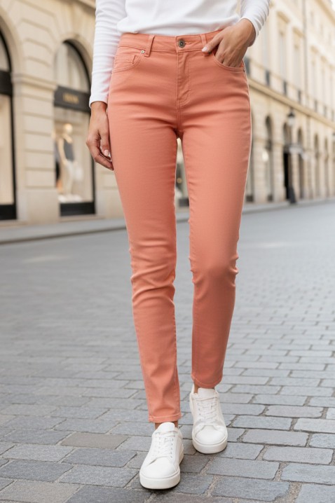 Панталон FREFIDA, Цвят: праскова, IVET.BG - Твоят онлайн бутик.