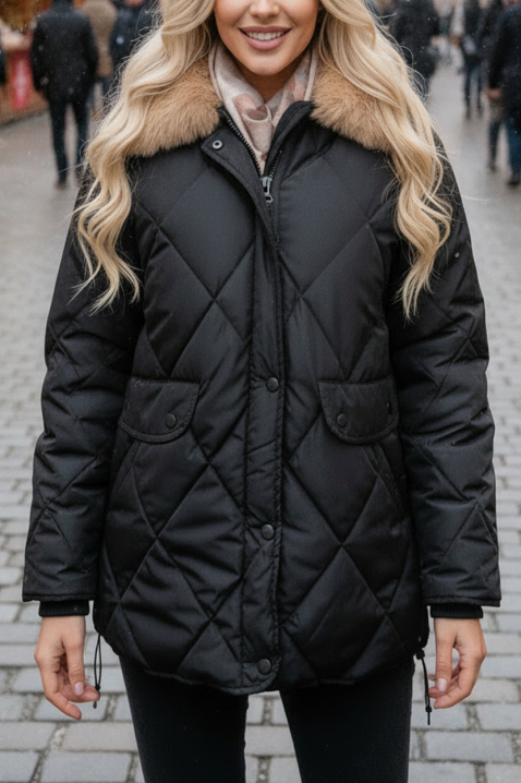 Яке SLAMENDA BLACK, Цвят: черен, IVET.BG - Твоят онлайн бутик.