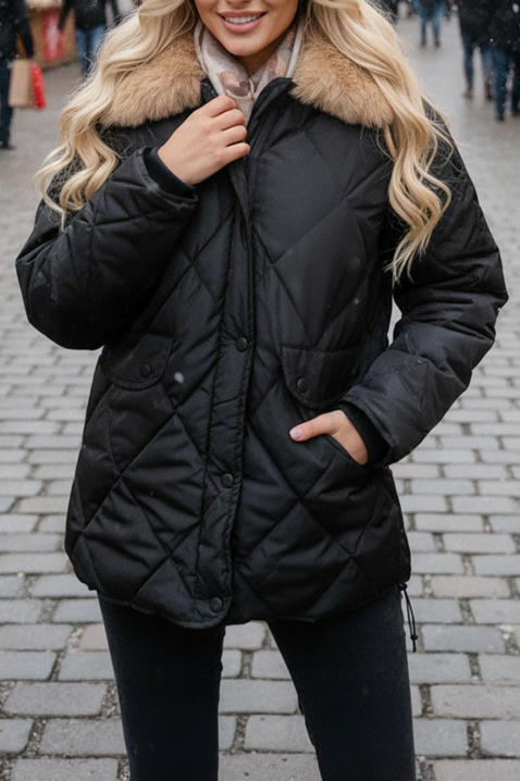 Яке SLAMENDA BLACK, Цвят: черен, IVET.BG - Твоят онлайн бутик.