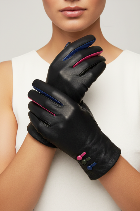 Дамски ръкавици MISHLENDA, Цвят: черен, IVET.BG - Твоят онлайн бутик.