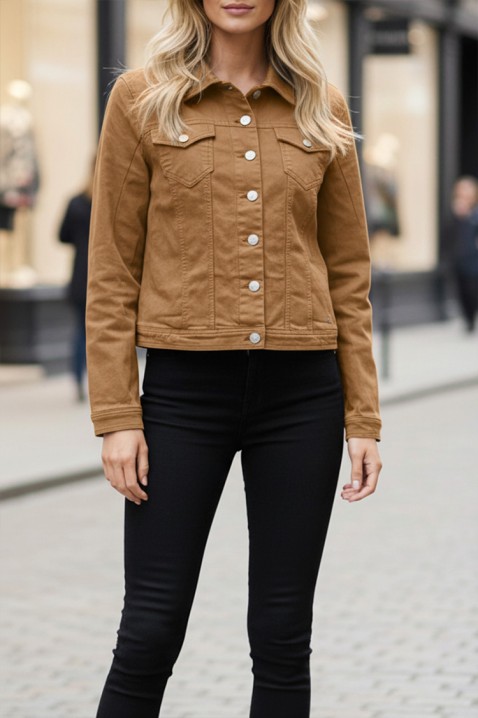 Дънково яке KALBA CAMEL, Цвят: светлокафяв, IVET.BG - Твоят онлайн бутик.