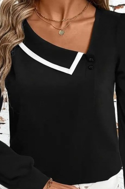 Дамска блуза GENSANDRA, Цвят: черен, IVET.BG - Твоят онлайн бутик.