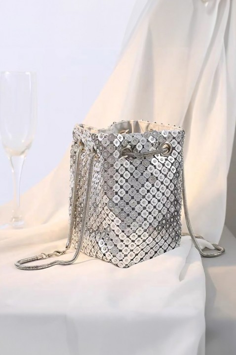 Дамска чанта SREBROLZA, Цвят: сребърен, IVET.BG - Твоят онлайн бутик.