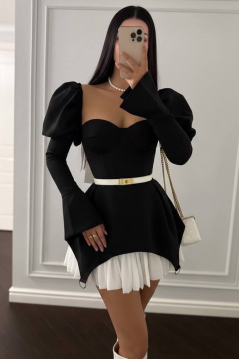 Рокля DOLENZA BLACK, Цвят: черен, IVET.BG - Твоят онлайн бутик.