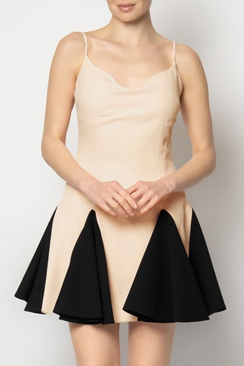 Рокля KRONDILZA ECRU, Цвят: екрю, IVET.BG - Твоят онлайн бутик.