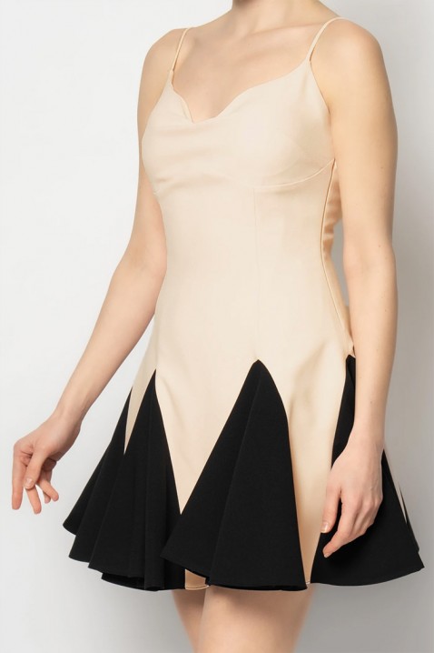 Рокля KRONDILZA ECRU, Цвят: екрю, IVET.BG - Твоят онлайн бутик.