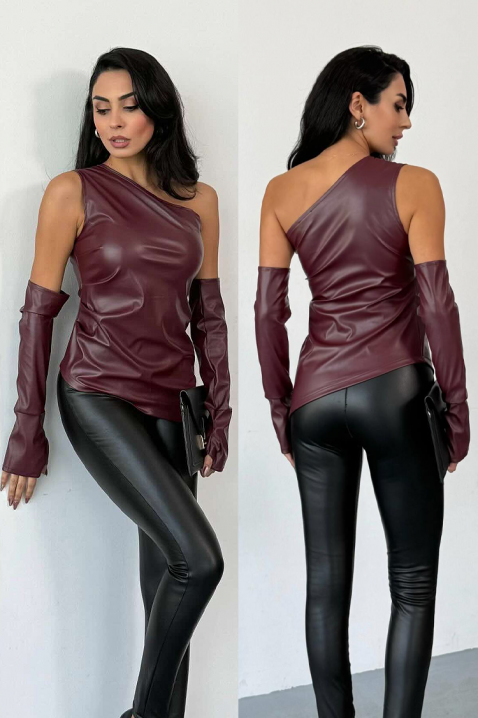 Топ ATANALZA, Цвят: бордо, IVET.BG - Твоят онлайн бутик.