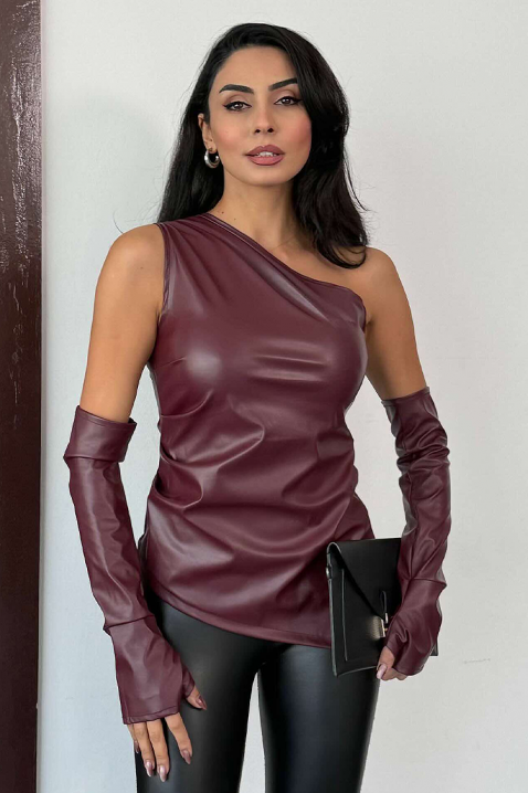 Топ ATANALZA, Цвят: бордо, IVET.BG - Твоят онлайн бутик.