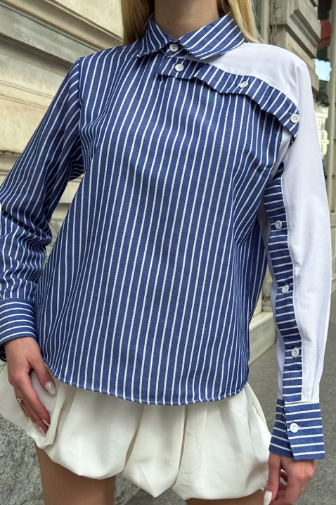 Дамска риза RAGLENZA, Цвят: син, IVET.BG - Твоят онлайн бутик.