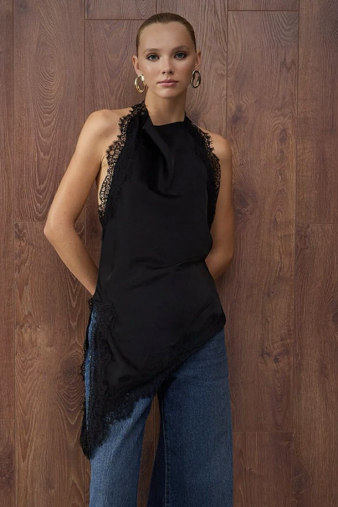 Топ STEROLDA, Цвят: черен, IVET.BG - Твоят онлайн бутик.