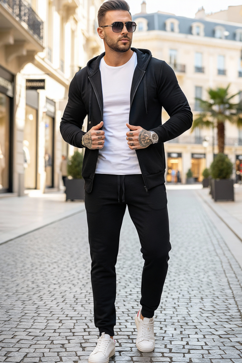 Мъжки комплект PAXEN BLACK, Цвят: черен, IVET.BG - Твоят онлайн бутик.