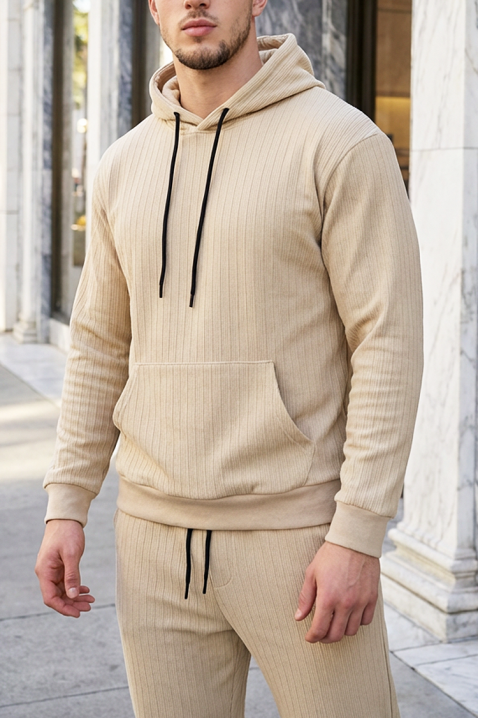 Мъжки комплект MIZIKO BEIGE, Цвят: беж, IVET.BG - Твоят онлайн бутик.