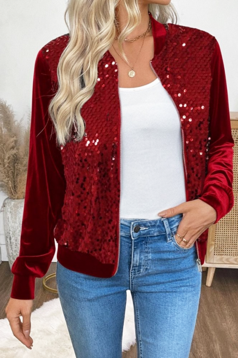 Суичър DEZILVA RED, Цвят: червен, IVET.BG - Твоят онлайн бутик.